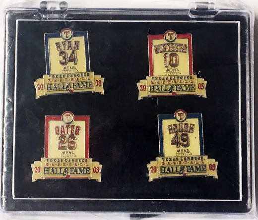 Texas Rangers - Hall Of Fame Pin Set