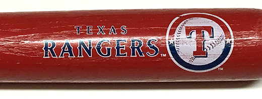 Texas Rangers 1996 Miniture Bat Red