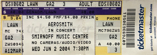 Aerosmith 06-02-04 Smirnoff Music Center - Dallas, TX