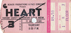 Heart 04-03-80 Tarrant County Convention - Fort Worth, TX