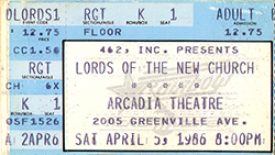 Lords Of The New Church - 04-05-86 - Arcadia Theater - Dallas, TX