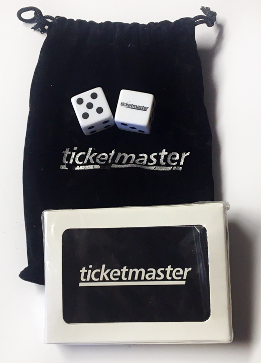 TicketMaster - Promo Dice and Playing Cards